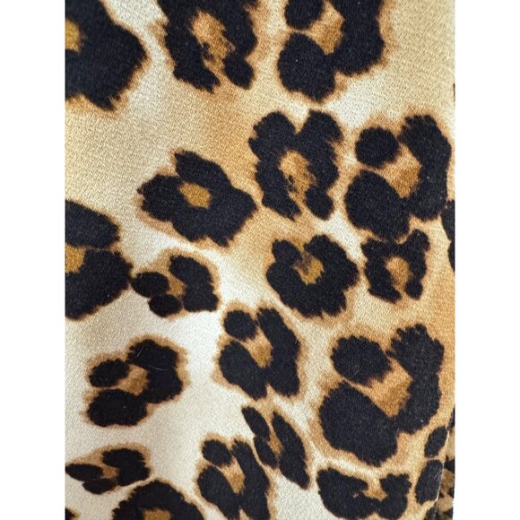 Charter Club Animal Leopard‎ Print Faux-Wrap Dress Size 0X 14W Plus Sz Evening - Picture 6 of 6